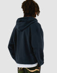 Sweat à capuche zippé avec logo fleuri