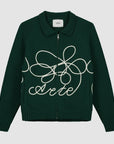 Pull en maille avec logo fleuri