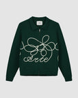 Pull en maille avec logo fleuri