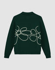 Pull en maille avec logo fleuri