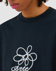 T-shirt brodé de fleurs