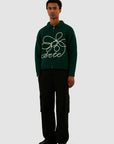 Pull en maille avec logo fleuri