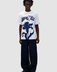T-shirt à grande fleur