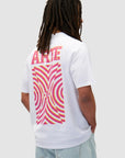 T-shirt à imprimé mural dans le dos