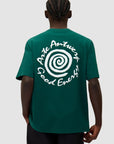 T-shirt à imprimé grandes spirales