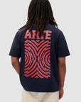 T-shirt à imprimé mural dans le dos