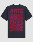 T-shirt à imprimé mural dans le dos