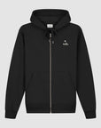Sweat à capuche zippé en forme de cœur